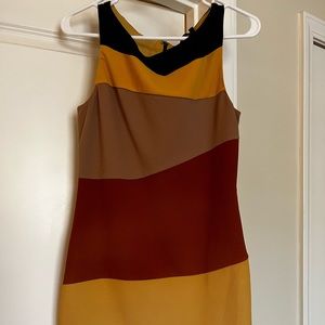 Fall multicolored tank top dress. Size M
